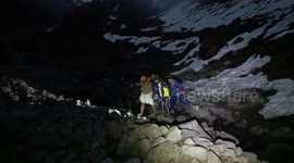 Stranded devotee, on a pilgrimage, rescued after heavy snowfall wreaks havoc in northern India