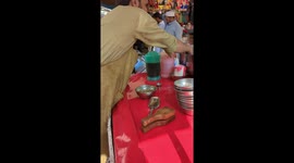 Pakistani famous drink (gur sharbat) made by pakhtoon