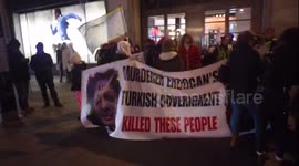 Anti Turkish government protest disrupts Oxford Circus