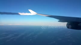 Jet fuel being dumped out of British Airways flight before emergency landing