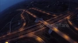 Interchange lighting aerial