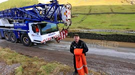 19.9 Tons of Bridge in position in 1 HR. 