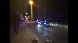 Police presence at Barnes Bridge