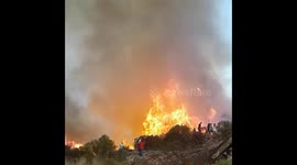 Major forest fires in Bogota, Colombia