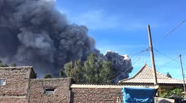 Mt Bromo eruption timelapse