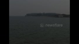 Aerial footage of Crowne Plaza Shanghai Harbour City