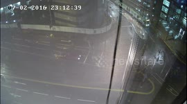 Dramatic moment tram and car collide in Croydon, London