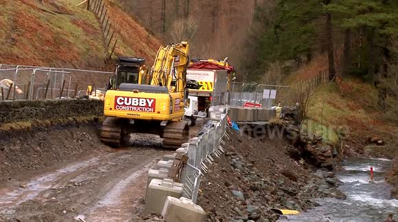 Construction work has started to repair the A591 in Cumbria damaged by December's storms.