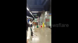 Spain: Water Leaks At Metro Stations As Heavy Rains Batter Madrid