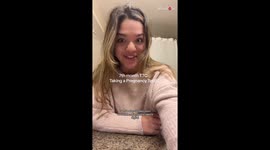 Woman shares the joyous moment when she found out she'll be having a 2023 baby!