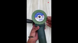 Creative guru turns an angle grinder into a fully-functional grass cutter!