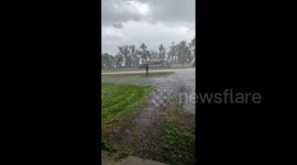 US: Severe Thunderstorm With Hail Batters Rapid City, SD