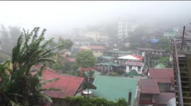 Typhoon Mawar in Baguio, Philippines