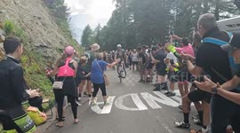 Mathieu Van Der Poel: how to ride through toughest climb only with one wheel.