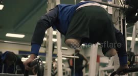 THIS Spina Bifida sufferer turned to the gym to help combat his painful health issues after having both his legs amputated.