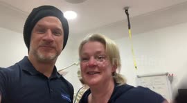 Groom who uses wheelchair has year of physiotherapy to stand for his first dance