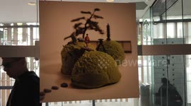 Japan in Miniatures by photographer Tatsuya Tanaka displayed in Sao Paulo, Brazil