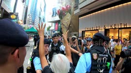 Hong Kong overwhelmed by heavy police presence on day of Tiananmen massacre remembrance