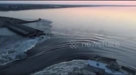 Evacuations underway as water gushes through damaged dam near Ukraine's Kherson