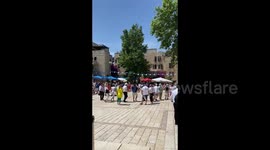 Spontaneous Dancing in The Old City of Jerusalem, Israel