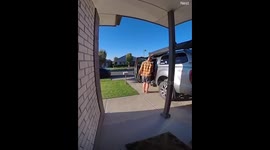 Doorbell Cam Captures Man's Reaction After He Stubs His Toe