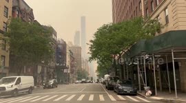 US: Haze Due To Wildfire Smoke From Canada Blankets Northeast 3