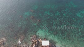 Guardian of tropical marine ranch in south China island