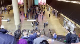 An Insight Into Canary Wharf Underground Station At Rush Hour