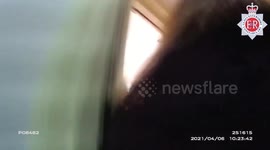 Dramatic bodycam shows a roof top chase as police captured a fraudster who conned the elderly out of thousands