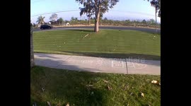 Jogging joy: California runner embraces playful sidewalk game