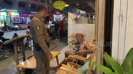 Naked Frenchman ordered to cover up while napping outside cafe