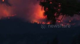 Scenes during Historic Lytton, BC Wildfire in Canada