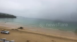 Hottest day of the year, but in Cornwall, St Ives is shrouded in mist and fog