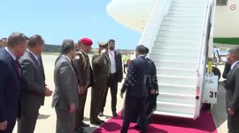 Iranian President Ebrahim Raisi who has travelled to Venezuela at the official invitation of Mr Nicolás Maduro, arrived at the Caracas International Airport