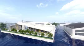 Japanese designers are preparing for rising sea levels - by making plans for huge FLOATING CITY