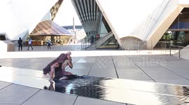 Bangarra dancers at the Sydney Opera House ahead of World Premiere of Yuldea, Australia