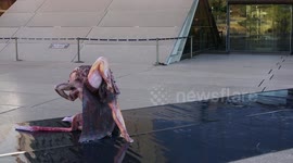 Bangarra dancers at the Sydney Opera House ahead of World Premiere of Yuldea, Australia