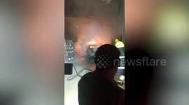 Fire rips through Mercedes Benz showroom in Bangkok, Thailand