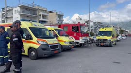 President of Greece Visits Trauma Centers in Kalamata, Greece after Shipwreck