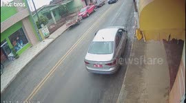 Car Door Almost Torn Off