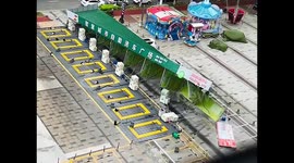 Strong winds topple self-service car wash, damaging multiple vehicles in China