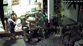 Mobile phone explodes while being charged outside family home