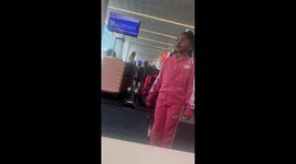 This first video was Daddy recording while she practicing her Cheer in the airport on our way to Miami from California (Bay Area).