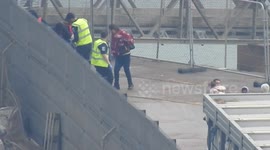 Border Force vessel brings in asylum seekers rescued at sea to Dover