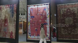 A glimpse of carpet exhibition in China's Xining