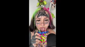 'I can taste different foods at the same time with my TWO tongues,' says extreme body modder called 'DEMON' by trolls Part 2/2