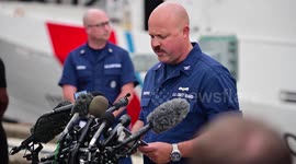 Coast Guard holds press briefing for missing submersible Titan