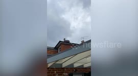 Dive-bombing seagulls are keeping residents trapped in their homes despite being 80 miles from the coast