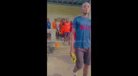 Take a small peak into a short match make up where the players play in a open field