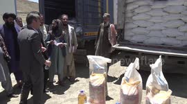 Chinese company distributes food to Afghan families